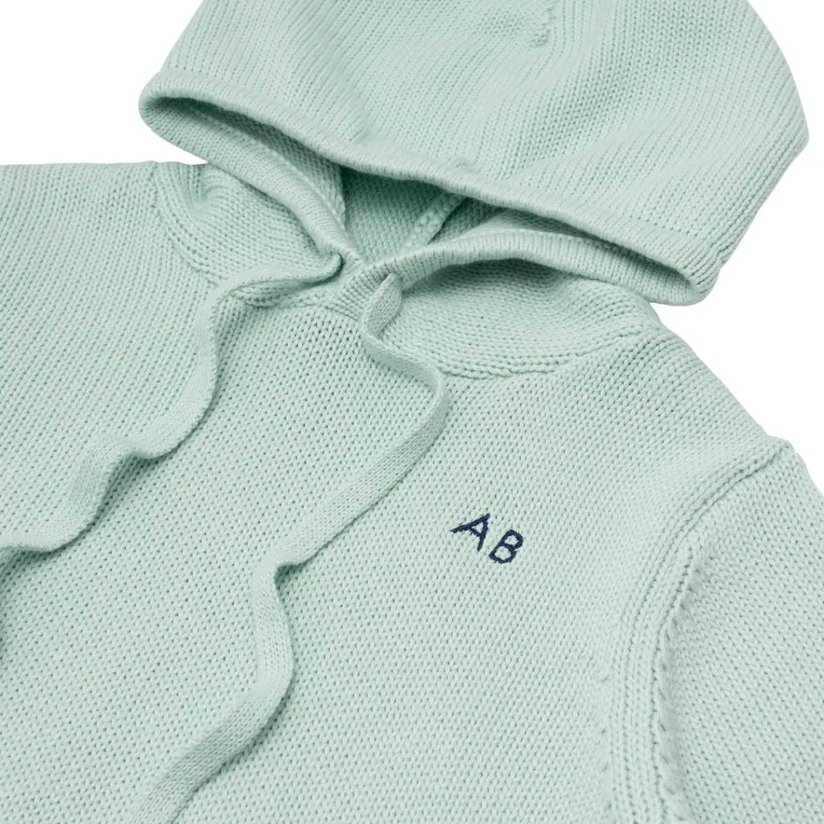 minnow Unisex Knit Hoodie Sage Clearance