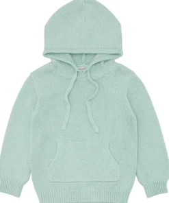 minnow Unisex Knit Hoodie Sage Clearance