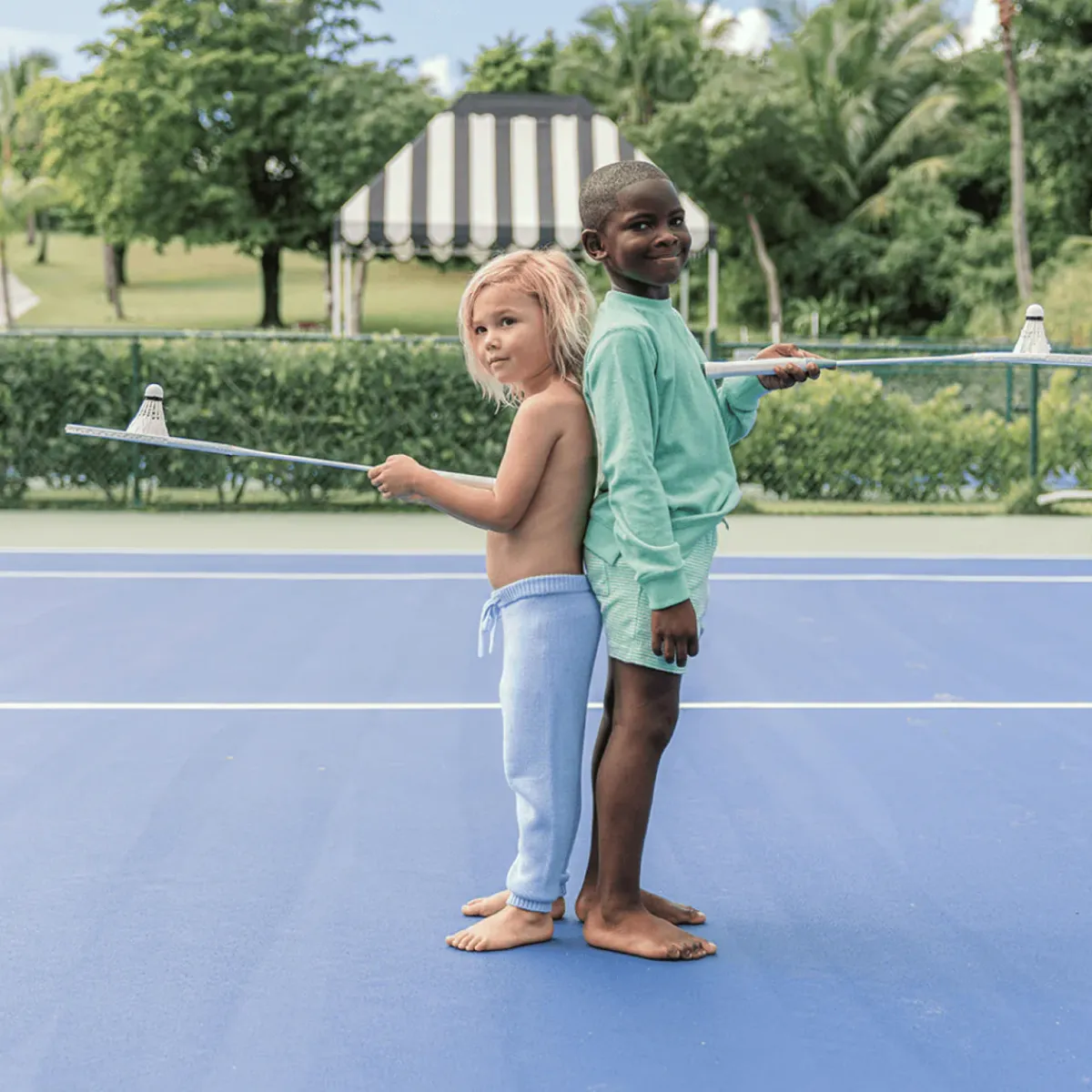 minnow Unisex Knit Pant Peri Blue Outlet