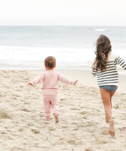 minnow Unisex Knit Sweater Soft Pink Discount