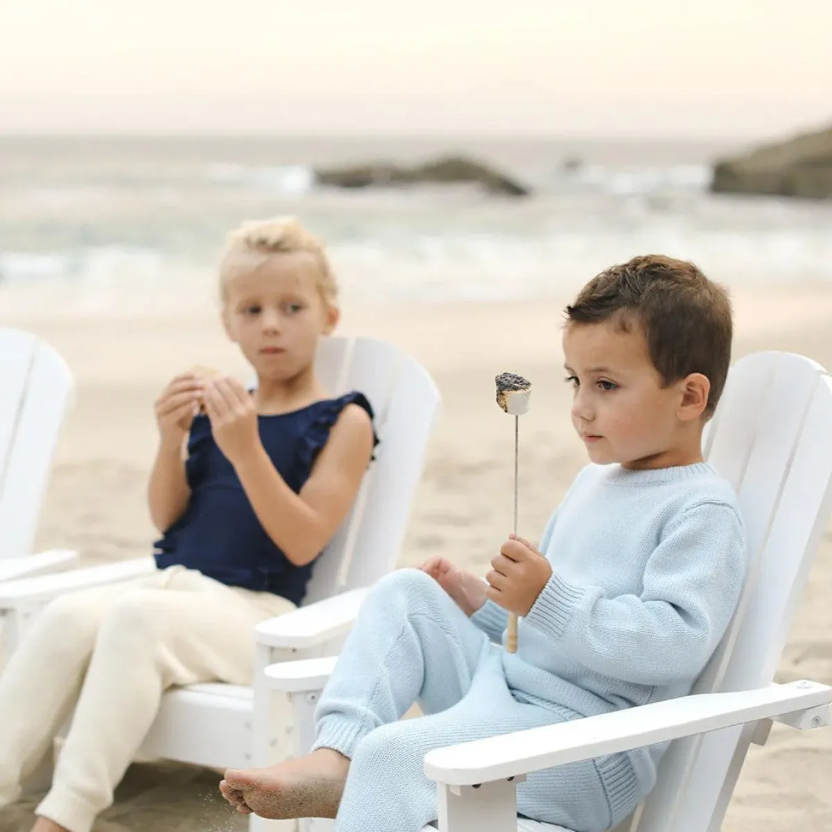 minnow Unisex Knit Sweater Light Blue Online