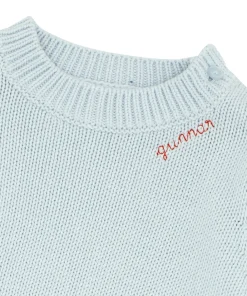 minnow Unisex Knit Sweater Light Blue Online