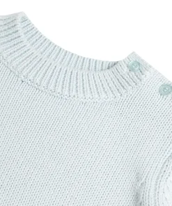 minnow Unisex Knit Sweater Light Blue Clearance