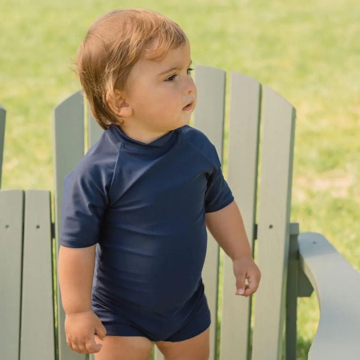 minnow Unisex Midsummer Rashguard One Piece Navy Discount