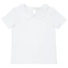 minnow Unisex Peter Pan Collar Shirt White Fashion