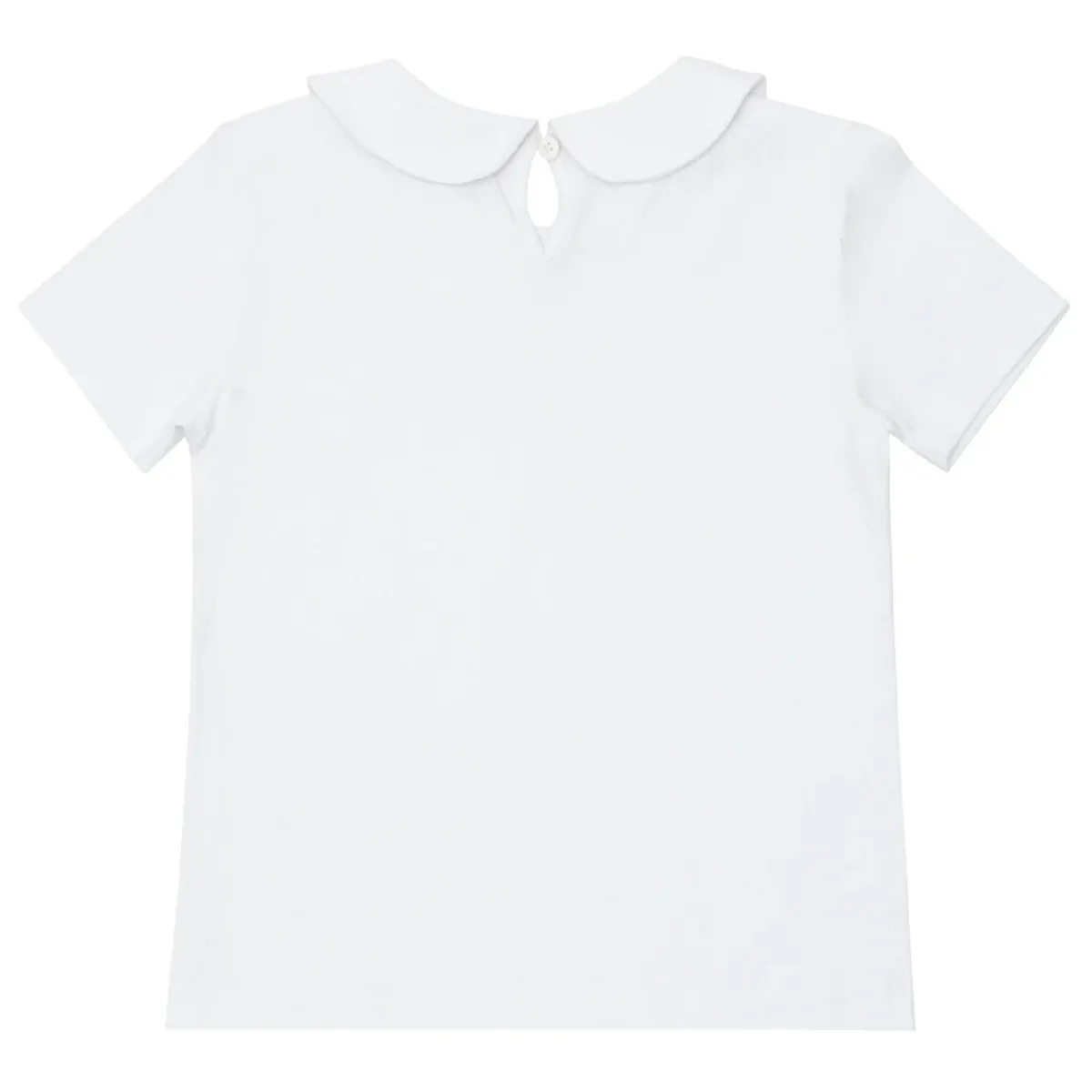 minnow Unisex Peter Pan Collar Shirt White Fashion