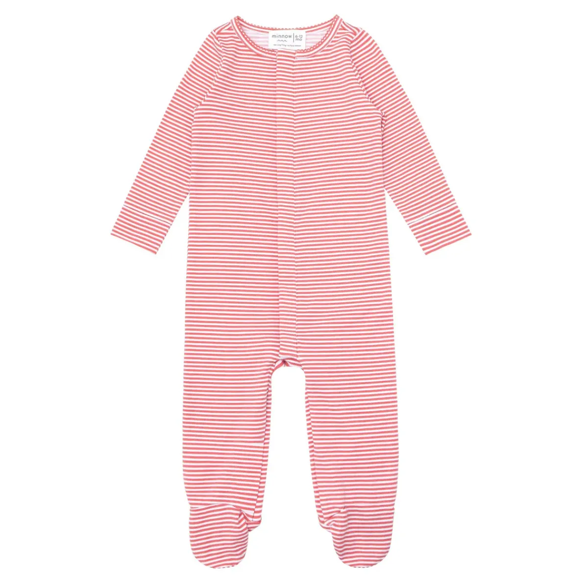 minnow Unisex Pima Footie Red Stripe Sale