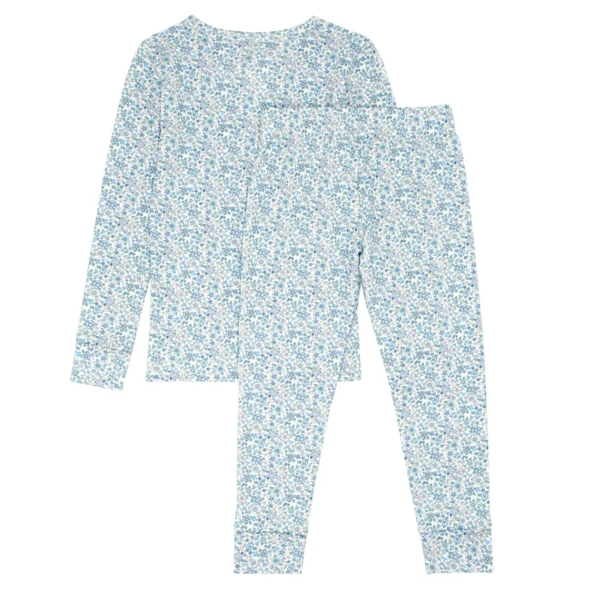 minnow Unisex Pima Pajama Set Slate Floral Online