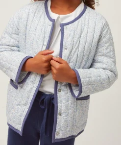 minnow Unisex Quilted Jacket Slate Floral Best