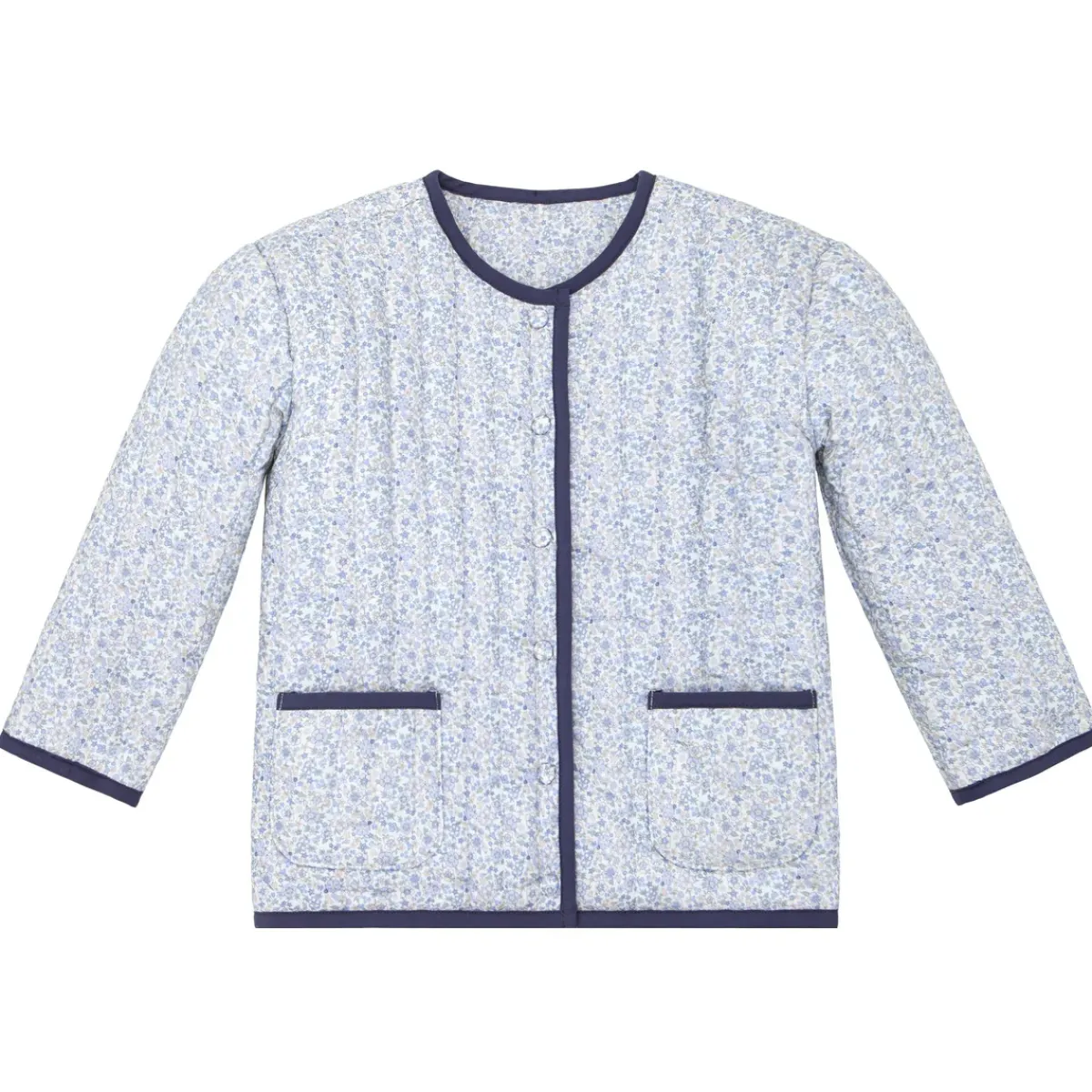 minnow Unisex Quilted Jacket Slate Floral Online