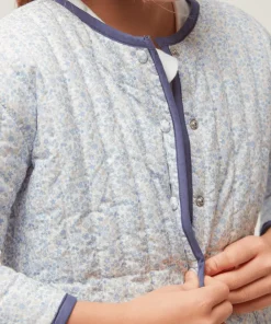 minnow Unisex Quilted Jacket Slate Floral Online