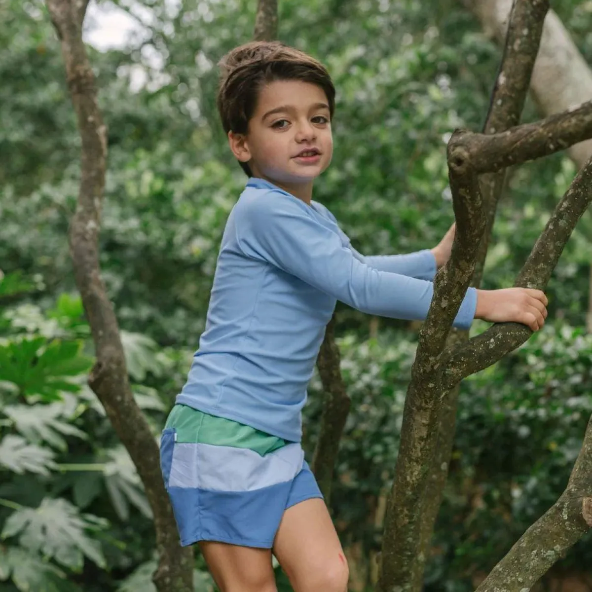 minnow Unisex Rashguard Peri Blue New