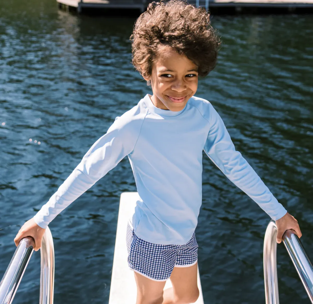 minnow Unisex Rashguard Freshwater Blue Clearance