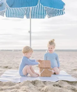 minnow Unisex Rashguard One Piece Navy Stripe Fashion