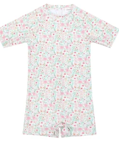 minnow Unisex Rashguard One Piece Emerald Floral New