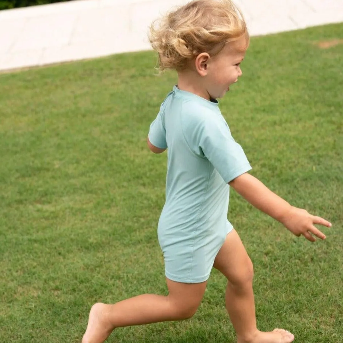 minnow Unisex Rashguard One Piece Azul Fashion