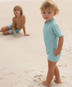 minnow Unisex Rashguard One Piece Azul Fashion