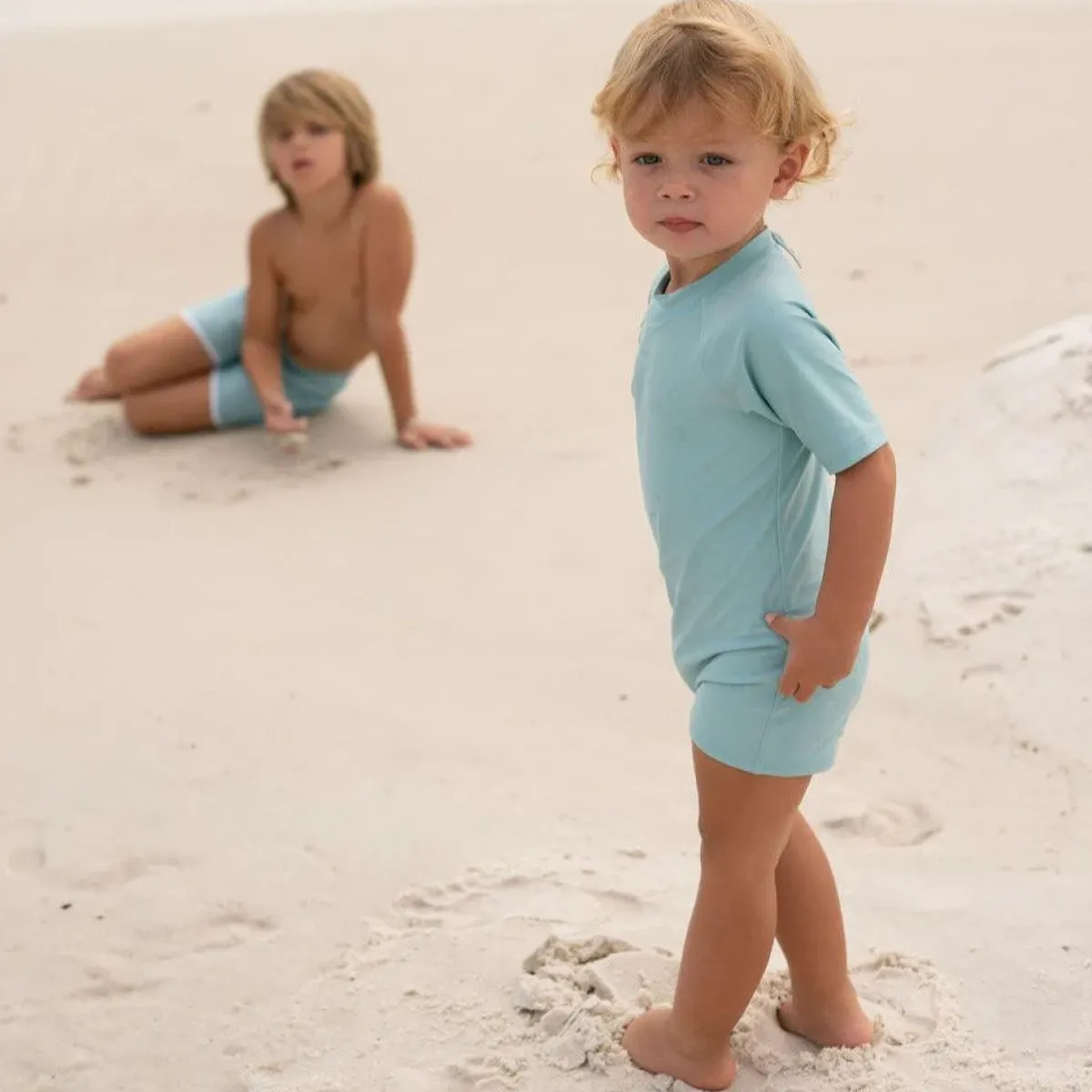 minnow Unisex Rashguard One Piece Azul Fashion