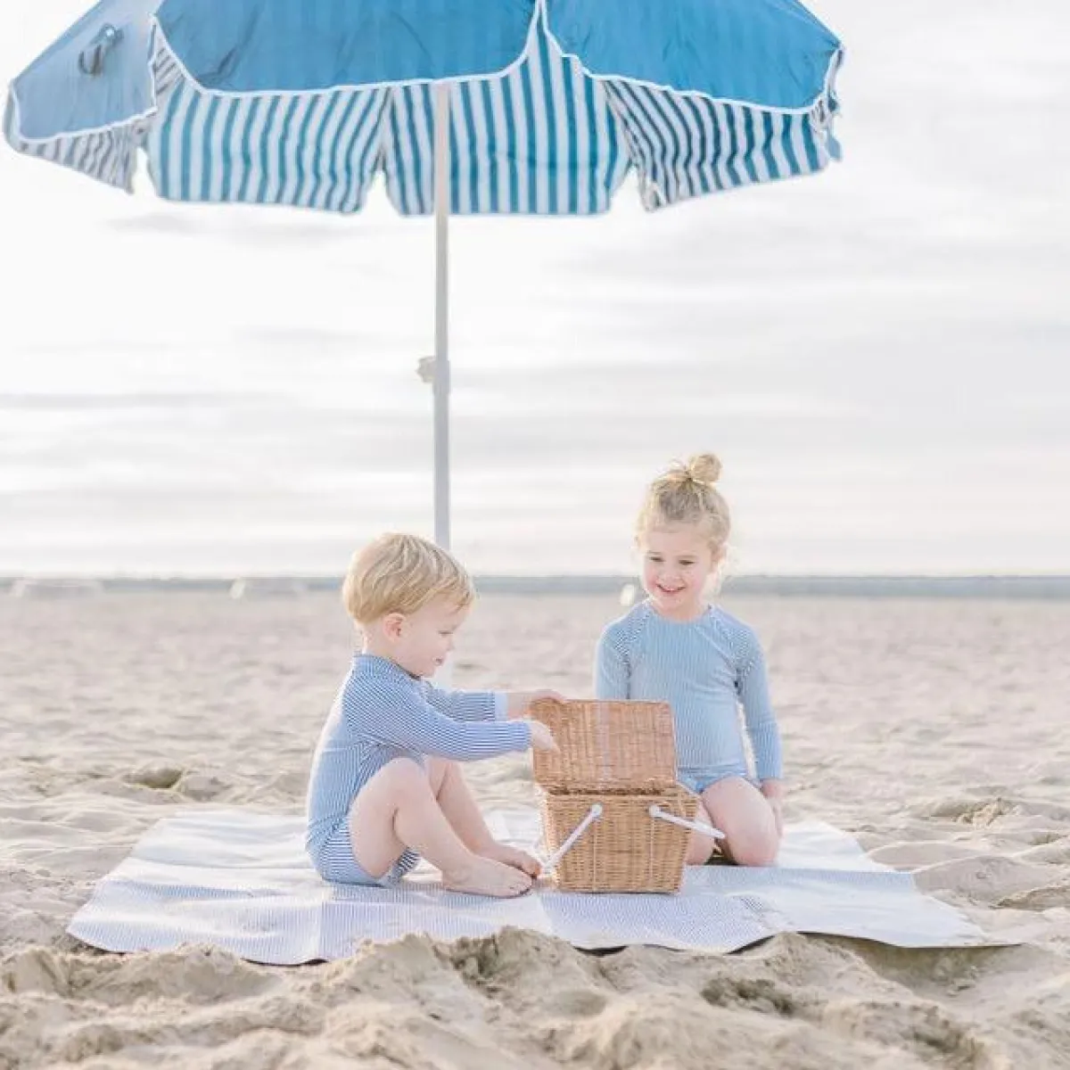 minnow Unisex Rashguard One Piece Navy Stripe Fashion