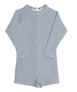 minnow Unisex Rashguard One Piece Navy Stripe Best