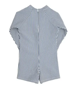minnow Unisex Rashguard One Piece Navy Stripe Best