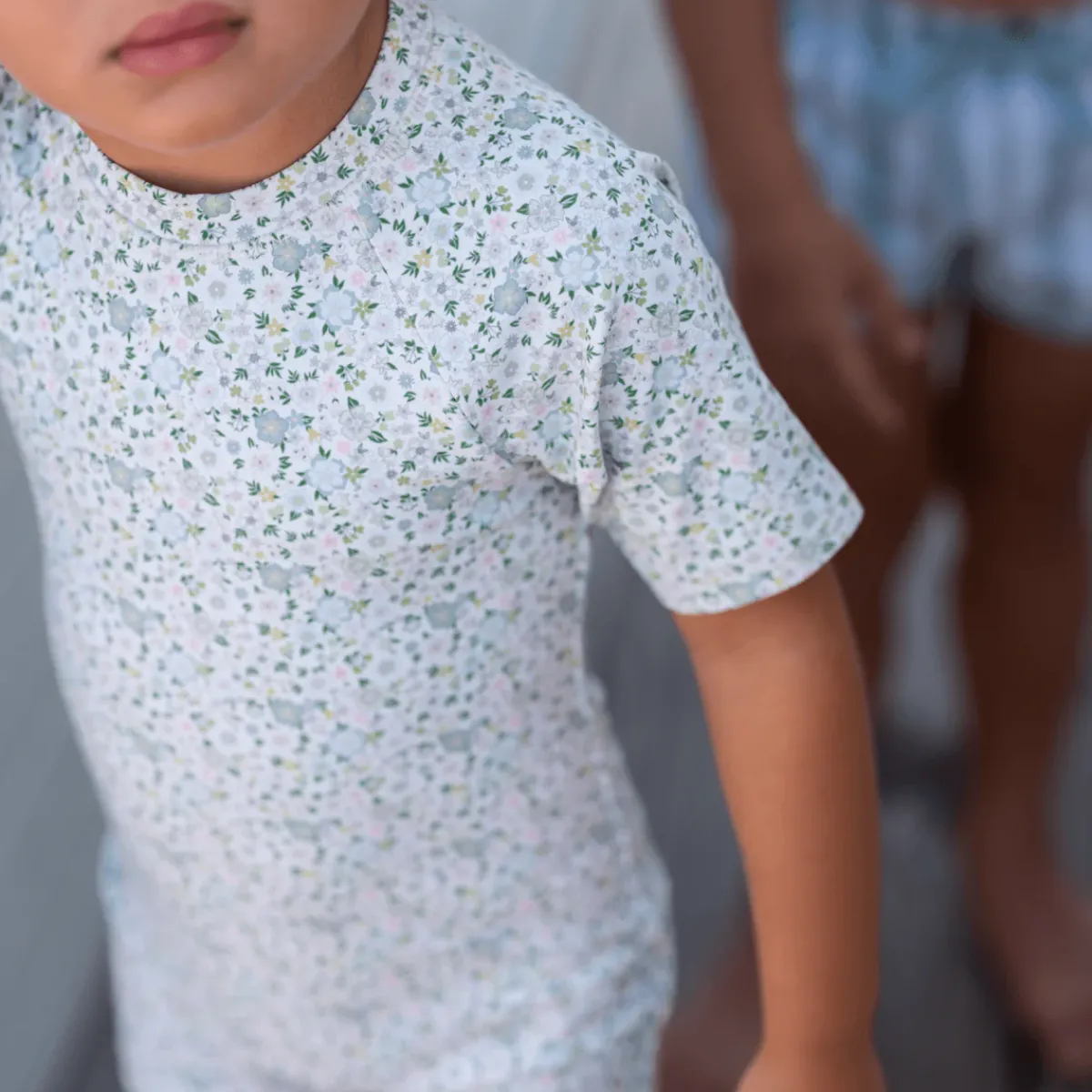 minnow Unisex Rashguard One Piece Sea Marsh Floral Clearance