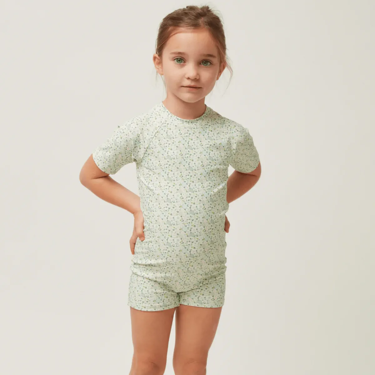 minnow Unisex Rashguard One Piece Sea Marsh Floral Clearance