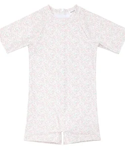 minnow Unisex Short Sleeve Rashguard One Piece Antique Floral Hot