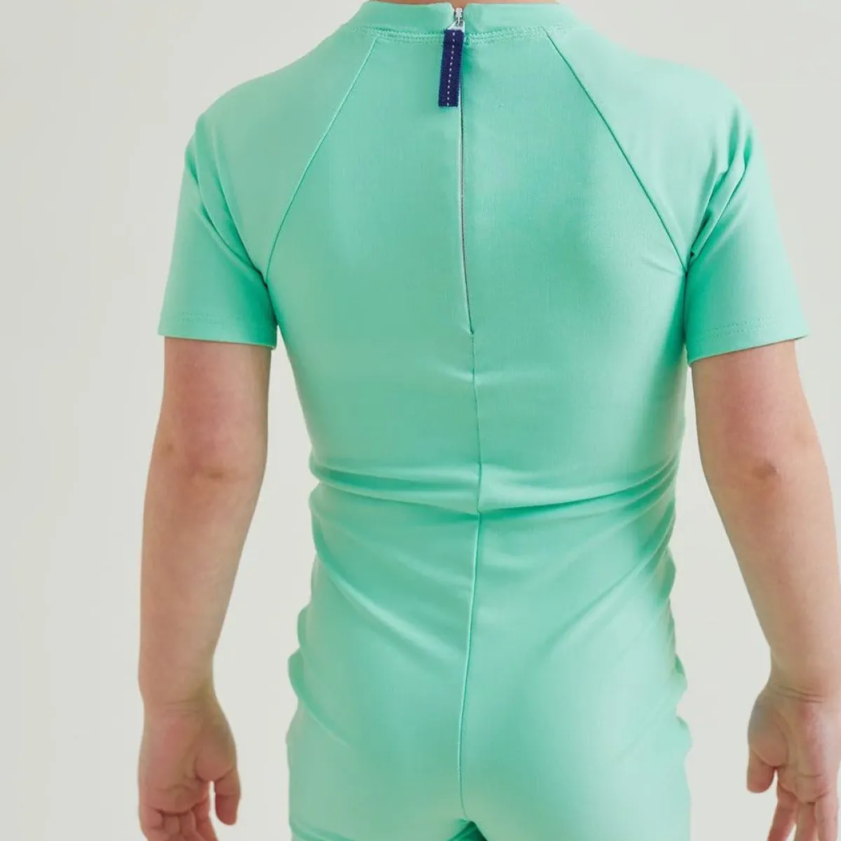 minnow Unisex Short Sleeve Rashguard One Piece Palm Green Sale