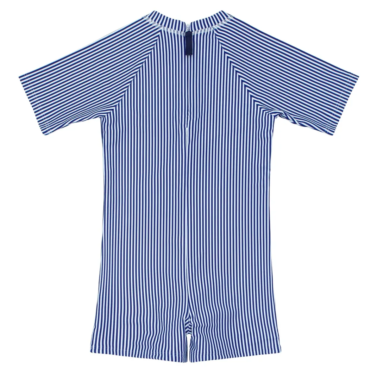 minnow Unisex Short Sleeve Rashguard One Piece Navy Stripe New