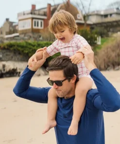 minnow Unisex Short Sleeve Rashguard One Piece Windowpane Hot