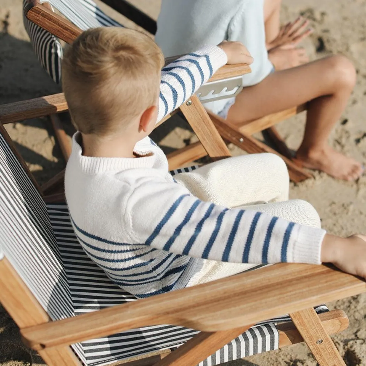 minnow Unisex Sweater Breton Stripe Knit Clearance