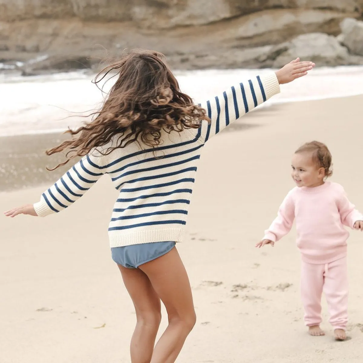 minnow Unisex Sweater Breton Stripe Knit Best