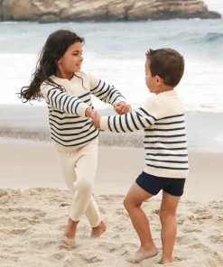 minnow Unisex Sweater Breton Stripe Knit Discount