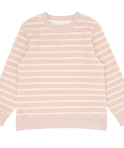 minnow Unisex Terry Sweatshirt | Swim Pink And Cream Clearance