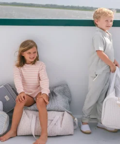 minnow Unisex Terry Sweatshirt | Swim Pink And Cream Clearance