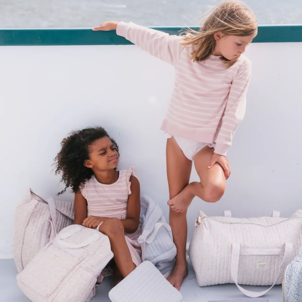 minnow Unisex Terry Sweatshirt | Swim Pink And Cream Online