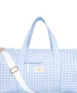 minnow Weekender Bag Oasis Blue Gingham Sale