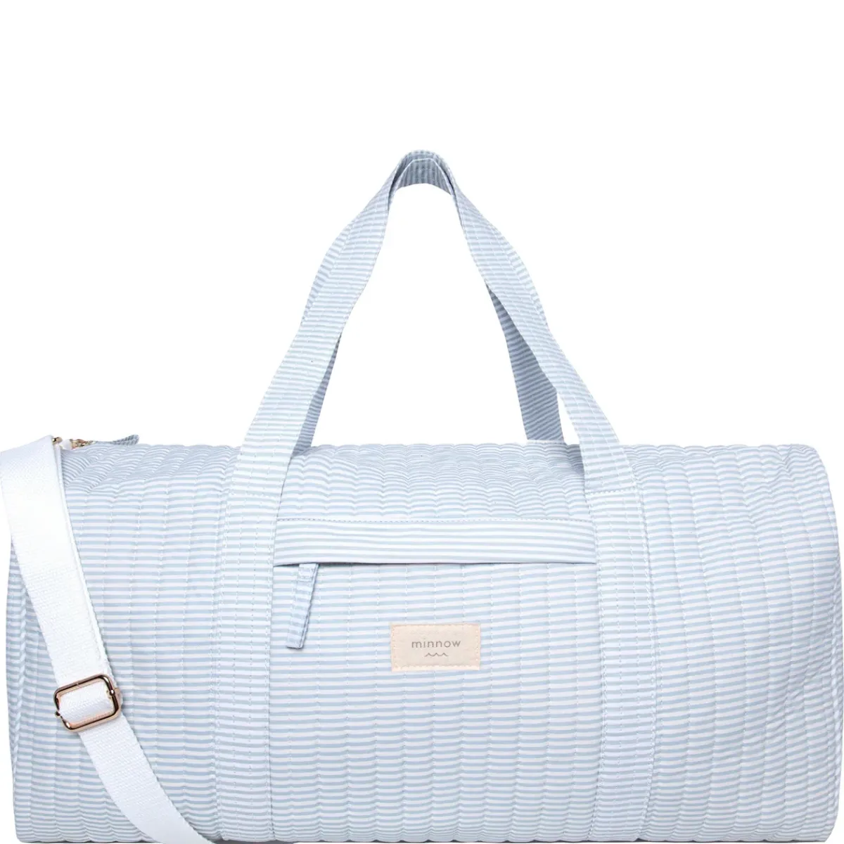 minnow Weekender Bag Powder Blue Stripe Fashion
