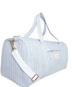 minnow Weekender Bag Powder Blue Stripe Fashion