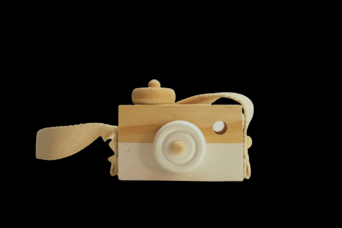 minnow White Wooden Toy Camera Fashion