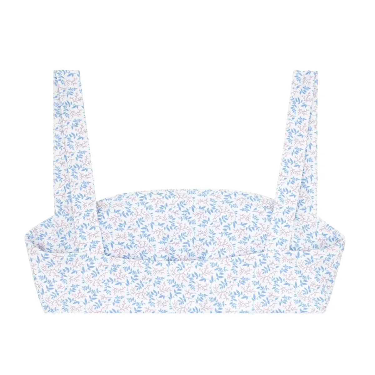 minnow Women's Bandeau Bikini Top Briland Blue Botanic Sale