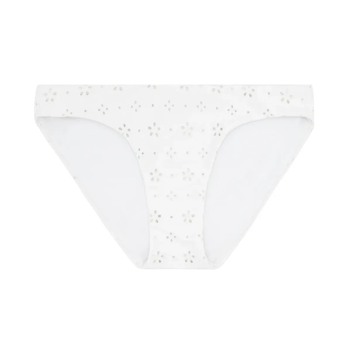 minnow Women's Bikini Bottom White Eyelet Clearance