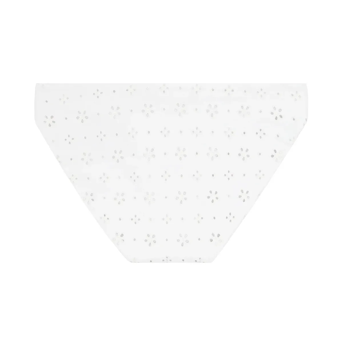 minnow Women's Bikini Bottom White Eyelet Clearance