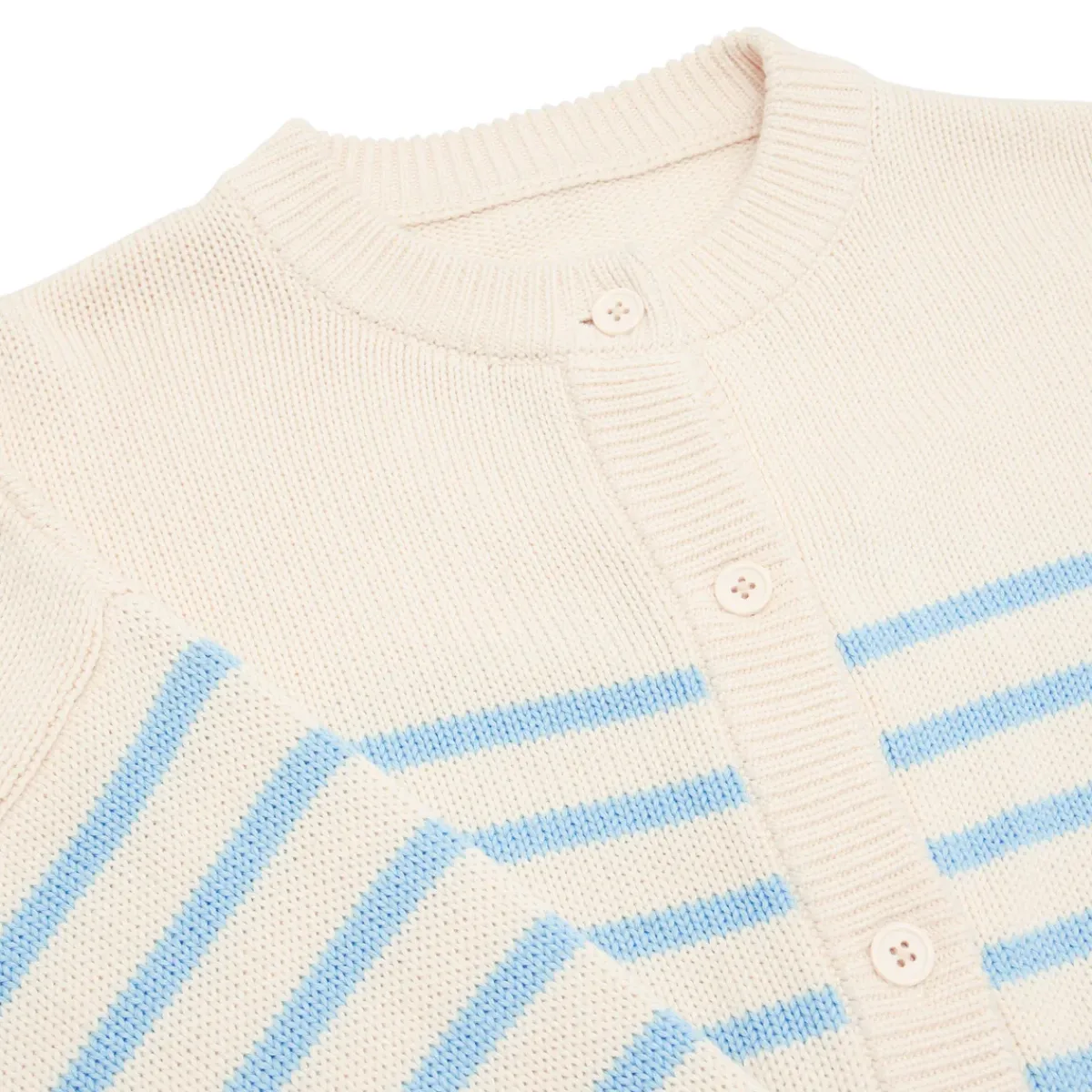 minnow Women's Cardigan Cream And Peri Blue Stripe Outlet