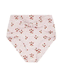 minnow Women's High Waist Bikini Bottom | Swim Raspberry Red New