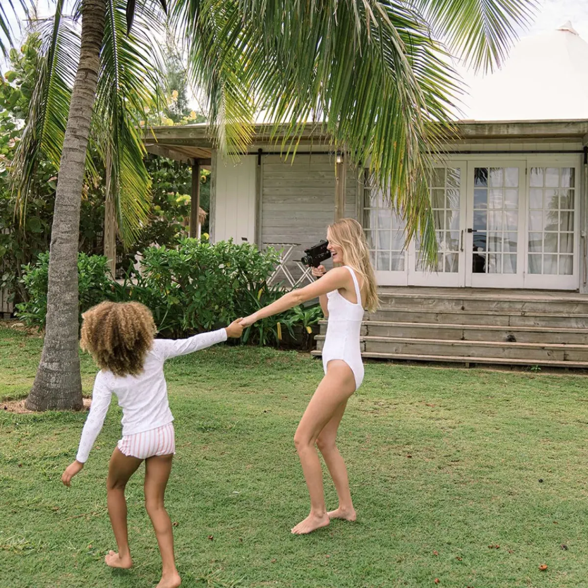 minnow Women's One Piece White Eyelet Fashion