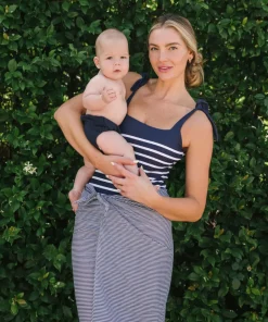 minnow Women's Pareo | Swim Navy Stripe Outlet