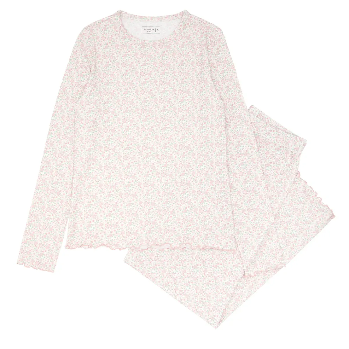 minnow Women's Pima Pajamas Set Antique Floral Discount