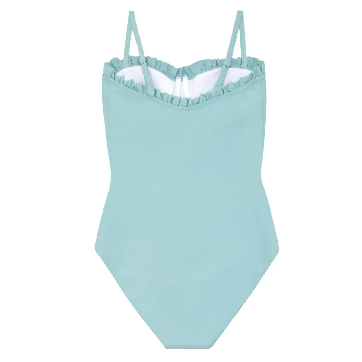 minnow Women's Ruffle Edge One Piece Sea Blue Best